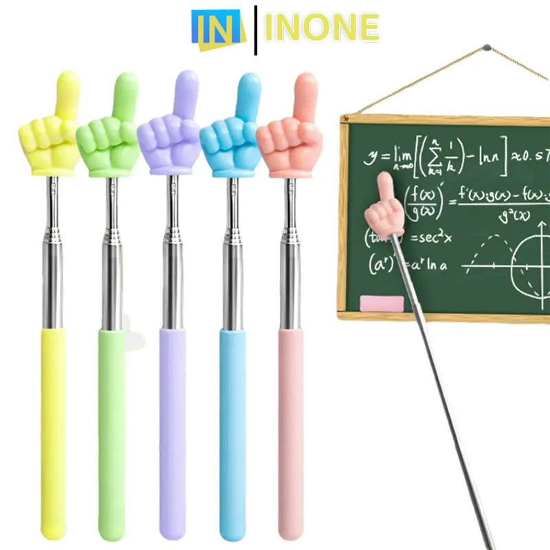 

INONE - Tongkat Penunjuk Papan Tulis / Teleskopik Tongkat Penunjuk Untuk Mengajar / Pelajar Anak Telescopik Finger Reading Stick