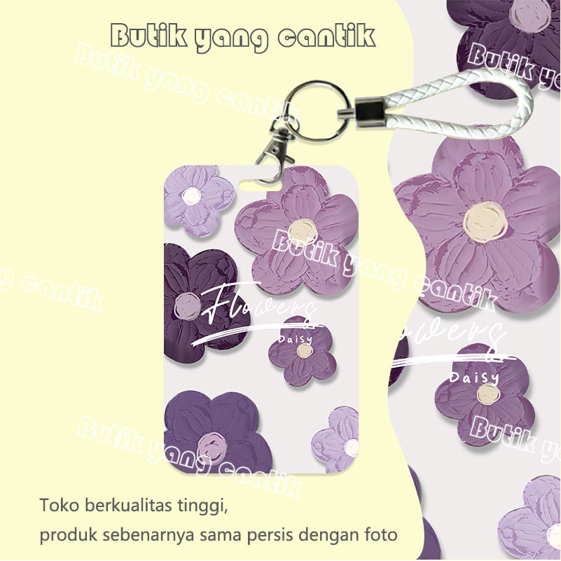 

ID CARD HOLDER,Tempat Kartu Bunga Ungu Modis, Cocok untuk Kantor/Sekolah, Kartu Pelajar/Kartu Angkutan, Kartu Akses, KTP, Flazz, Kartu Kredit Elektronik dan Uang Elektronik.