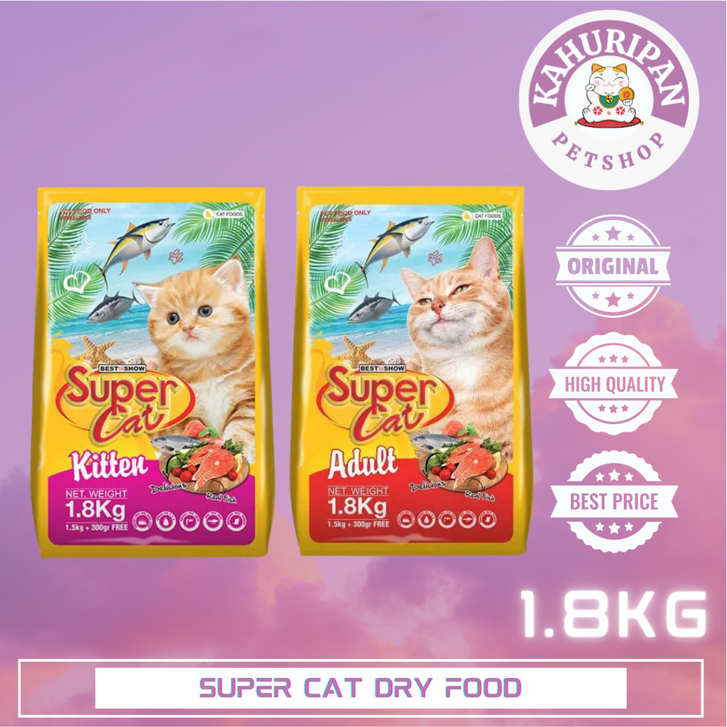 Super Cat Dry Food 1.8kg kitten & adult