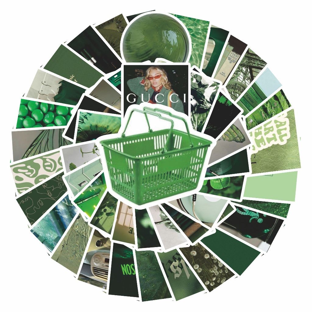 

COD 50 Pcs Stiker Pack Green Tone Color Aesthetic INS Style Colorfull Keren Anti Air Untuk Dekorasi Notebook Sepeda Skateboard Handphone DIY