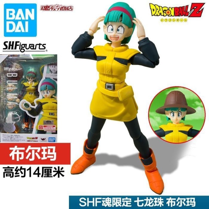 100% Original Figure Doll Anime Dragon Ball Bulma 14Cm Shf