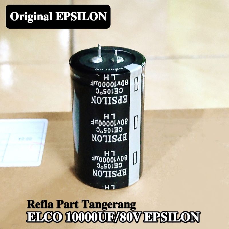 ( 1 BUAH ) ELCO 80V 10000UF EPSILON ORIGINAL