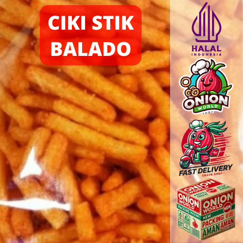 

UWD CIKI STIK BALADO 1kg Stik Balado Snack Stik Jagung Snack Stik Balado Sabena Snack Sabena