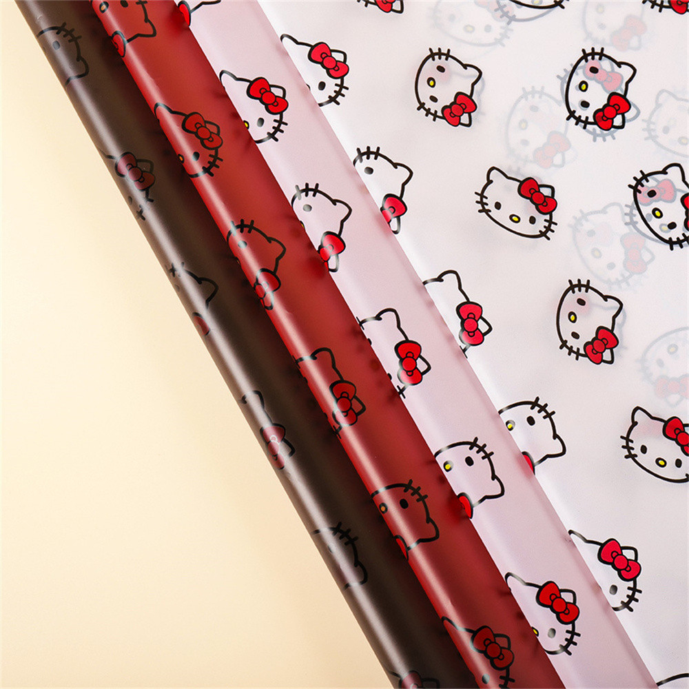 

5sheets Flower Wrapping Paper Korean Style Cat Pattern Gift Rose Packing Florist Bouquet Wrapping Material