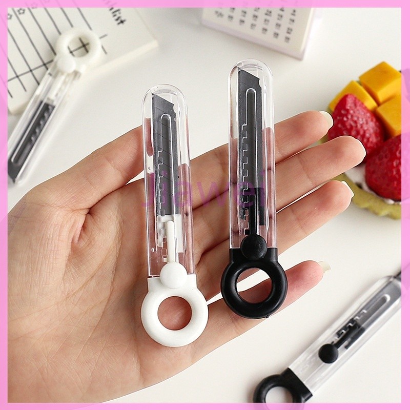 

Jiawei Pisau Utilitas Transparan / Pembuka Kotak Mini / Pisau Utilitas Lucu Dapat Ditarik dan Dapat Dilepas Portabel