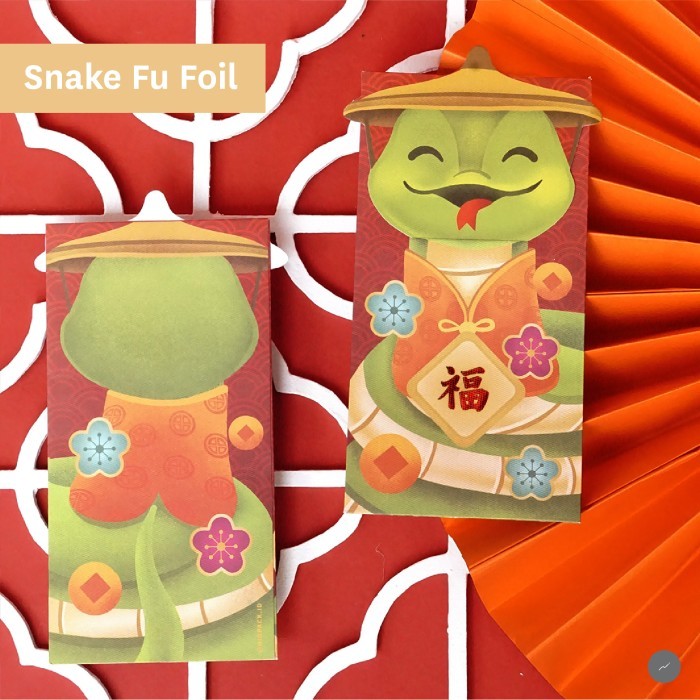 

Angpao Imlek Ular Angpau Snake Angpao 2025 Amplop Tahun Baru Sincia CNY - Snake Fu Foil