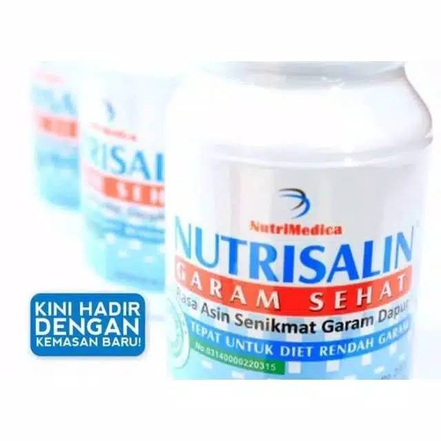 

Nutrisalin garam diet 200 gram rendah natrium garam dapur