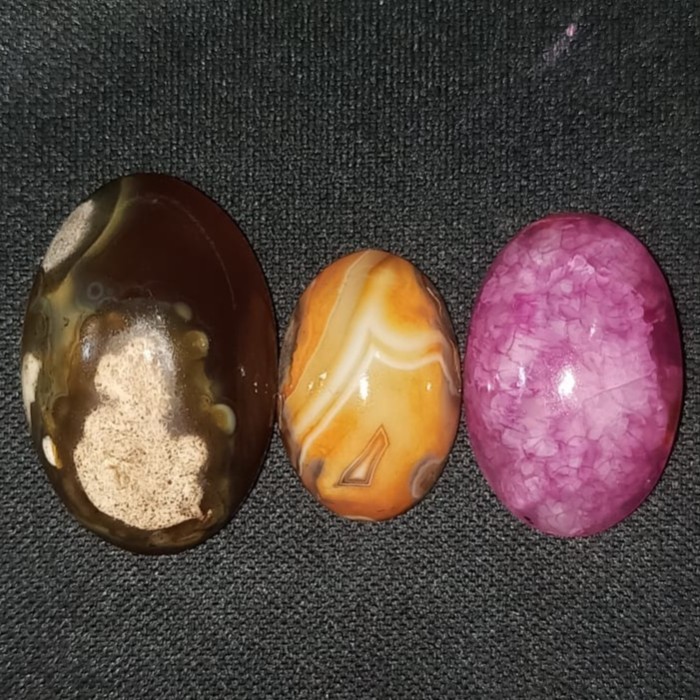 Paket Nomor 51 Natural Batu Akik Motif Gambar Unik Antik Bukan Cincin Perak Emas Bacan Pirus Kecubun