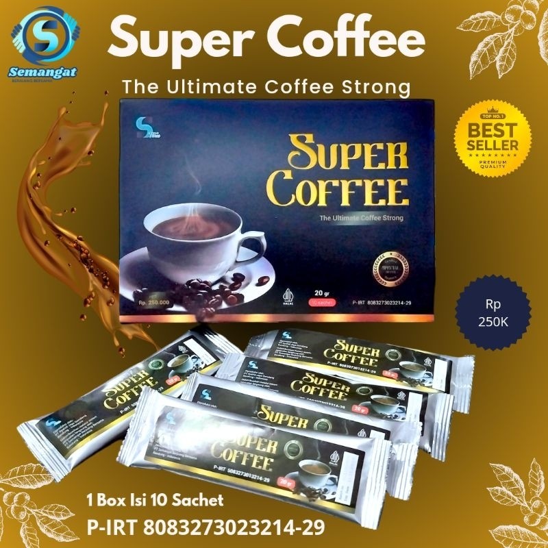 

SUPER COFFEE THE ULTIMATE STRONG 1 BOX ISI 10 SACHET ORIGINAL SBB