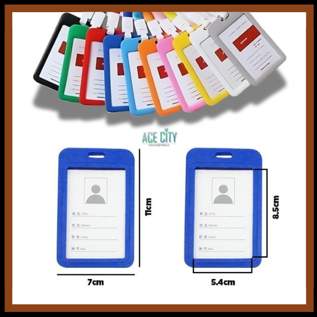 ID Card BEKNN Plastik Warna / Gantungan Kartu Nama Plastik / Nametag Colour