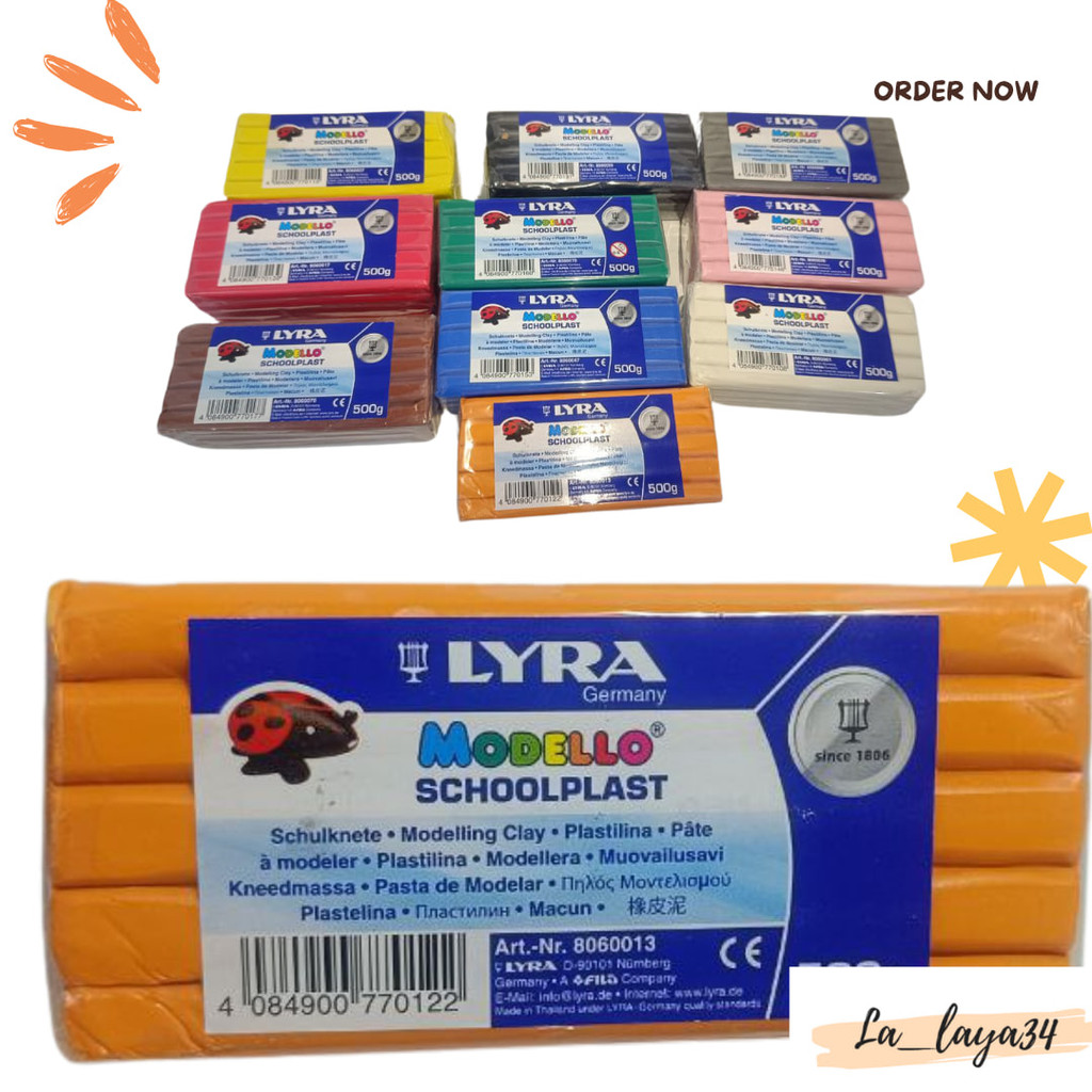 

Lyra Modelling Clay 500 gram Plastisin Lilin Mainan Plastisine Orange