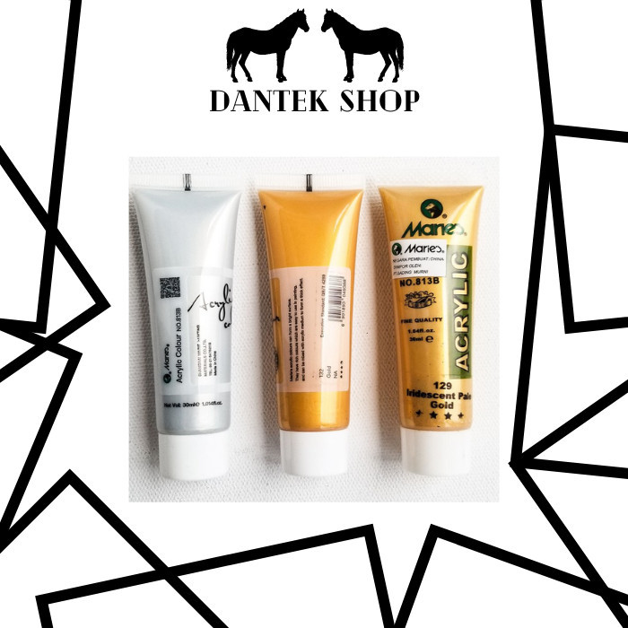 

Maries Cat Akrilik / Acrylic Color 30ml Gold & Silver - Gold