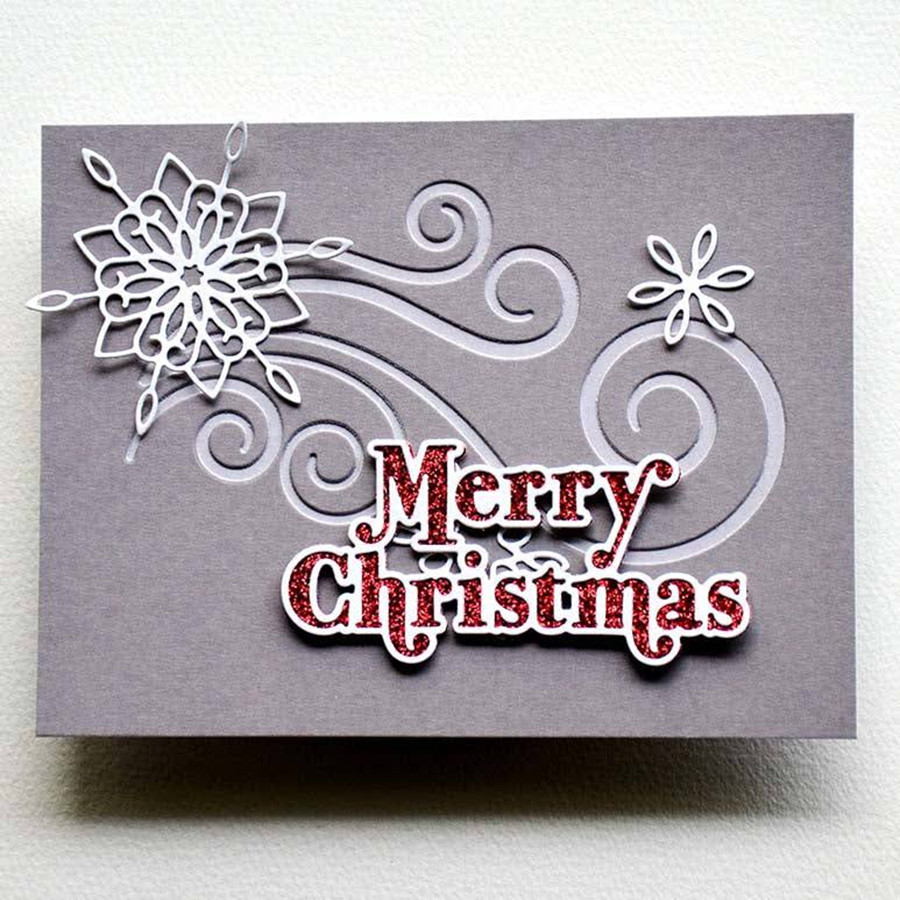 

Merry Christmas Word Cutting Dies Christmas Metal Cutting Dies Stencils Die Cut for DIY Scrapbooking Album Paper Cards Embossing