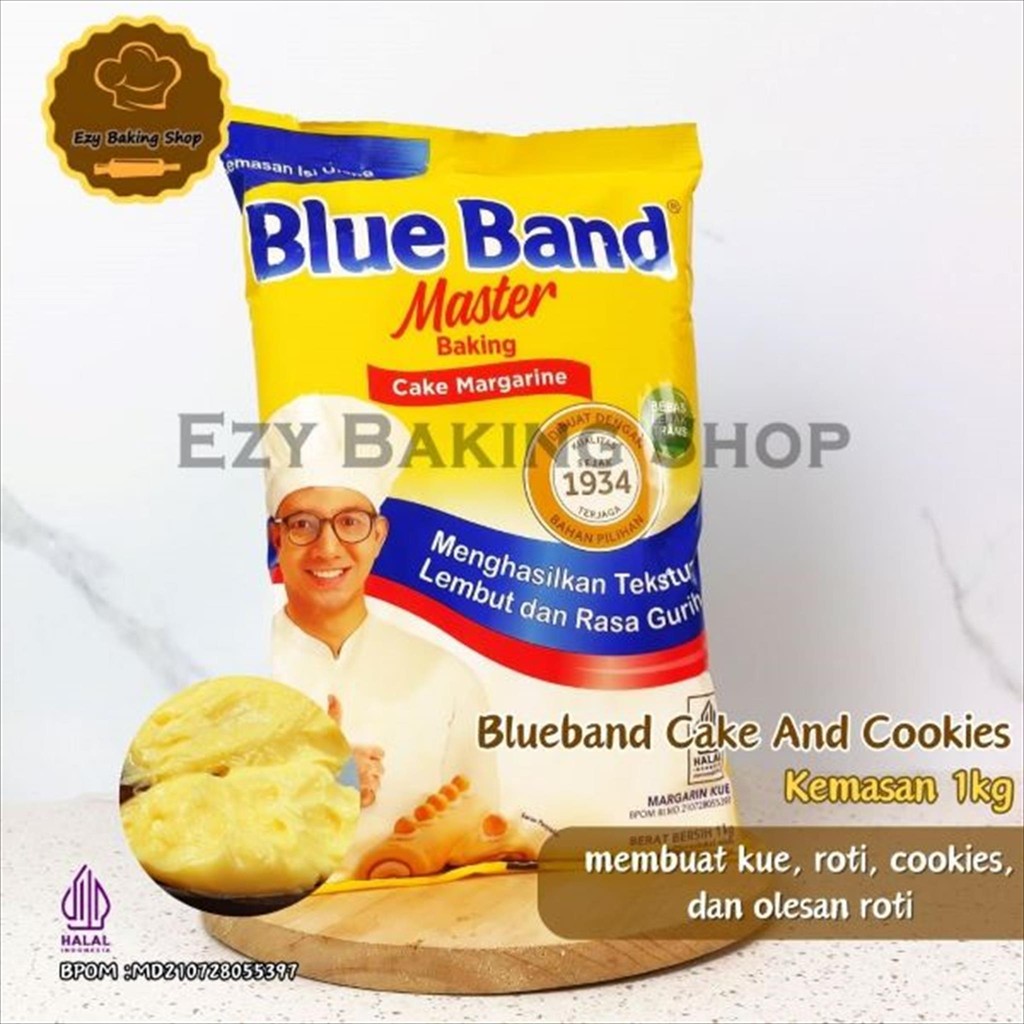 

Blueband Master Baking Margarine 1kg [Kemasan PILLOW BAG]