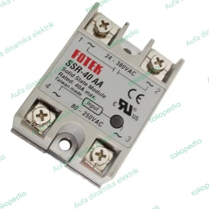 D90 Fotek SSR 40AA SSR-40AA Solid State Relay AC to AC input 80-240v