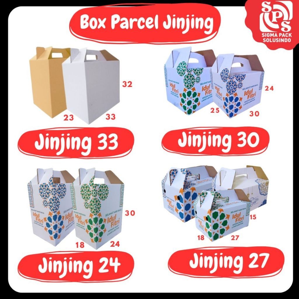 

Box Jinjing 33x23x32 / 30x25x24 / 27x18x15 / 24x18x30 Gable Box Idul fitri Hampers Bingkisan Lebaran Kardus Packing/Parcell/Lebaran/Idul Fitri/Paket/sembako/hampers/Eid Mubarak/ JInjing 24 / JInjing 27 / Jinjing 30 / Jinjing 33 MEDIAKIT IDN