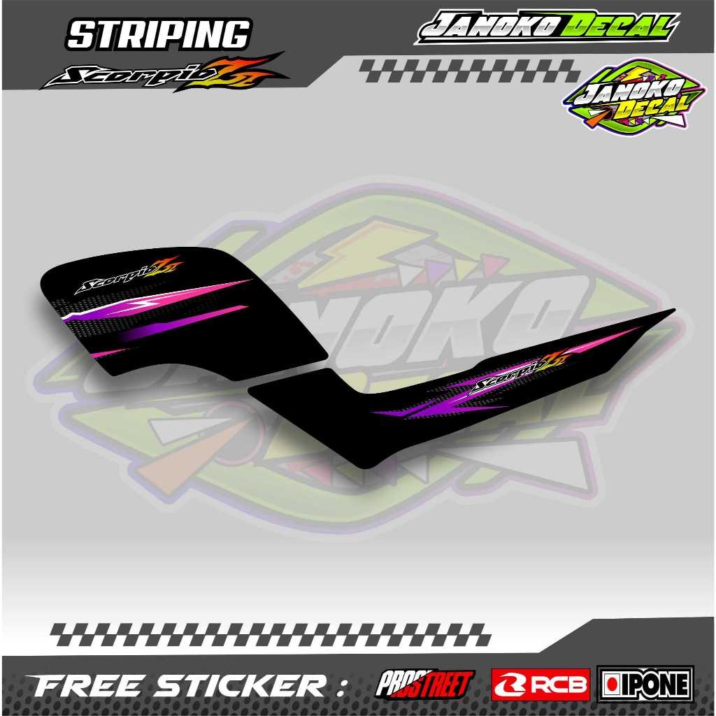 STRIPING VARIASI YAMAHA SCORPIO Z / STICKER LIST VARIASI MOTOR SCORPIO Z