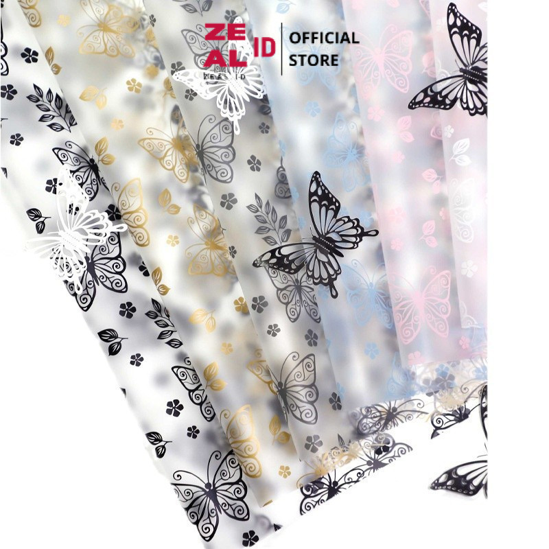 

ZEAL-ID - FL38 GARDENFLY Kertas Bunga Paper Buket Motif Summer Plaid Kotak Kado Florist Cellophane