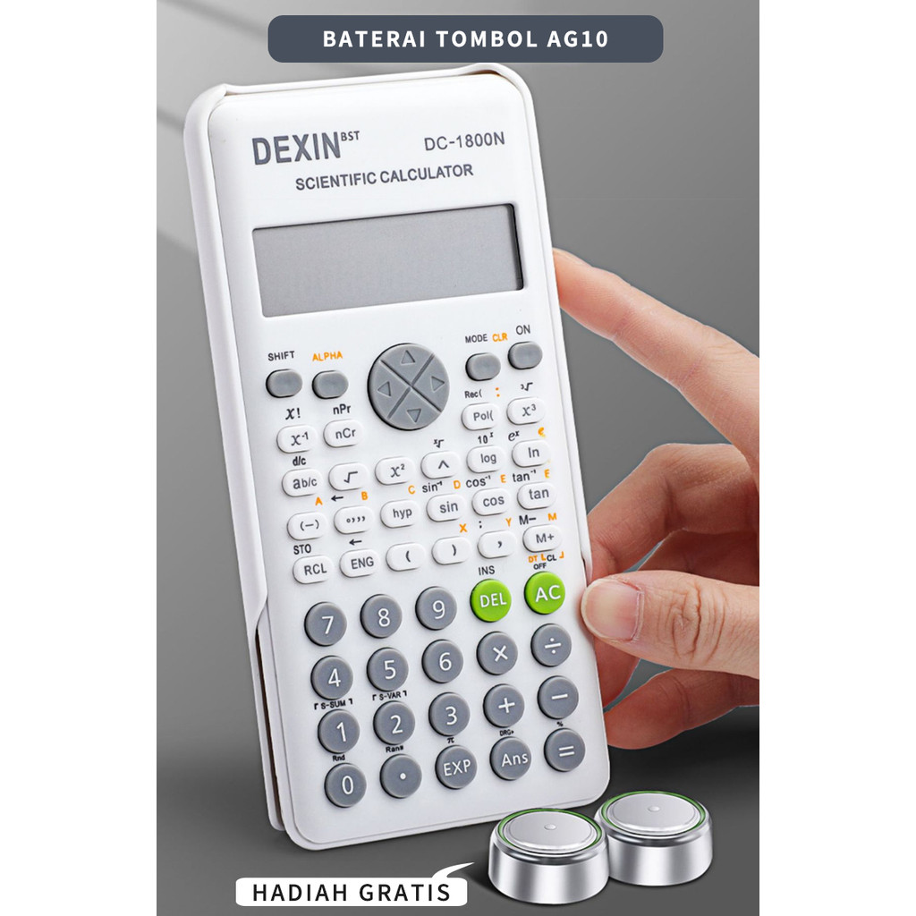 

Kalkulator Ilmiah 240 Kalkulator Fungsi Scientific Kalkulator Alat Hitung Kalkulator 6 Warna - Qiqi