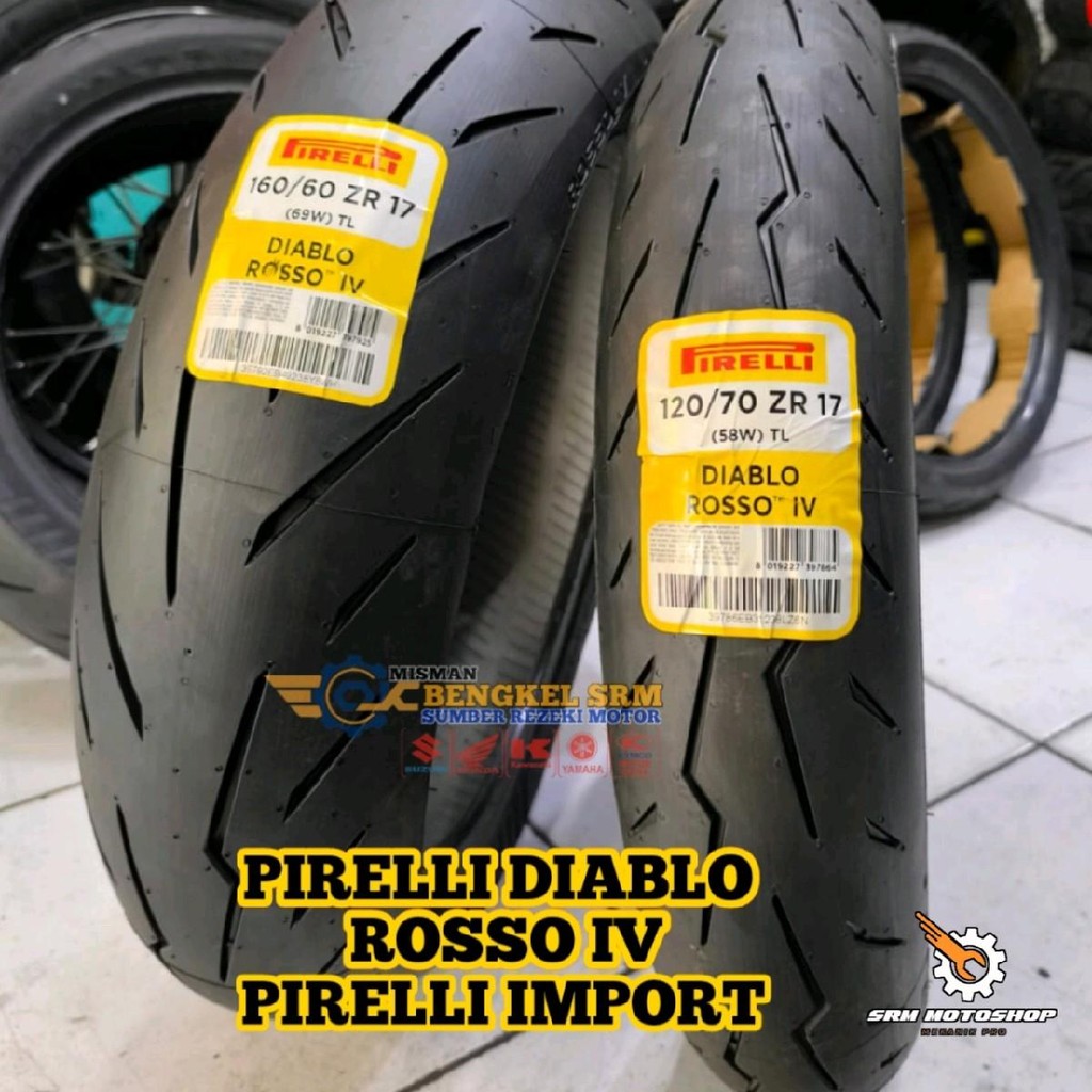 Ban Pirelli 120/70-17 120/60-17 160/60-17 180/55-17 190/55-17 200/55-17 Diablo Rosso IV Radial Ban I