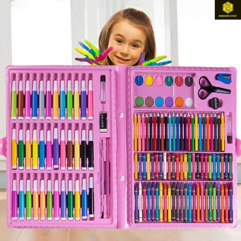 

Crayon Anak Set Koper 150 in 1 Crayon Mewarnai dan Melukis Lengkap dengan Cat Air - Hangyan