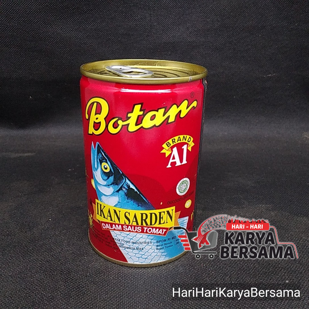 

MAKANAN KALENG BOTAN BRAND A1 IKAN SARDEN SARDINES 425GR