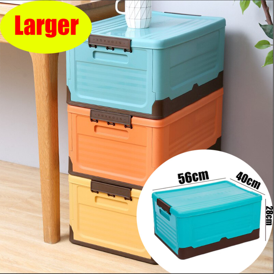 

Foldable Storage Box Large Capacity Durable High Hardness For Car Household Use Suitable For Toys Clothes Snacks Books And Shoes