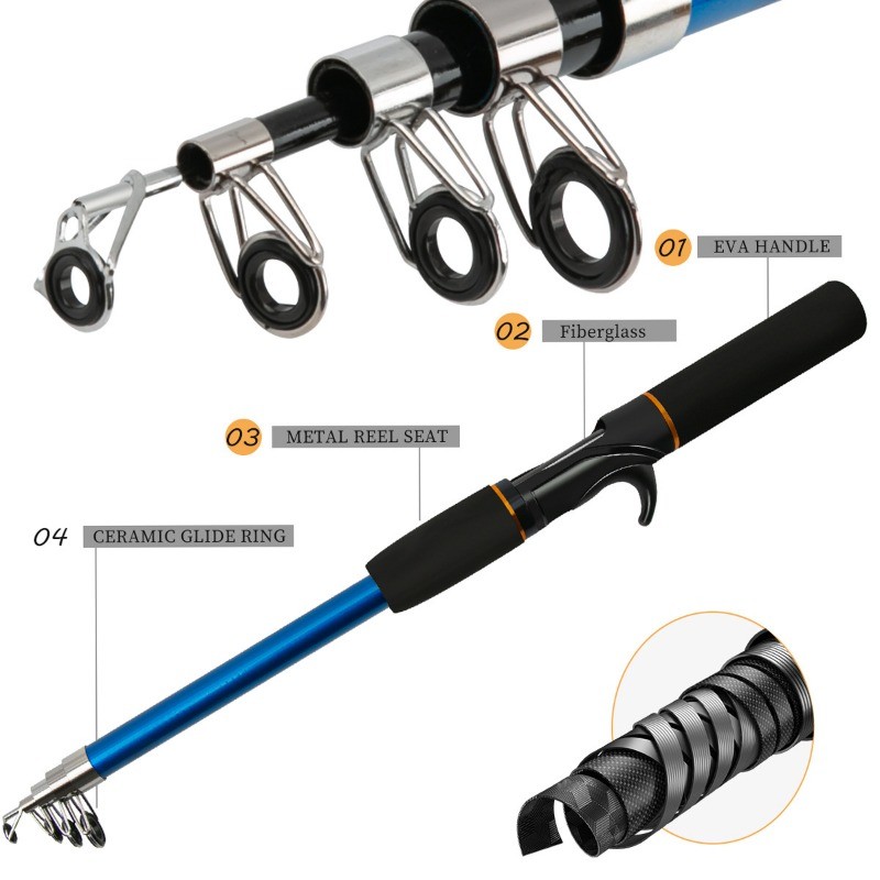 Super Light Fishing Rod and Reel Combo Set for Christmas Deal Giftsi for Kids Spining Fly Fishing Ro