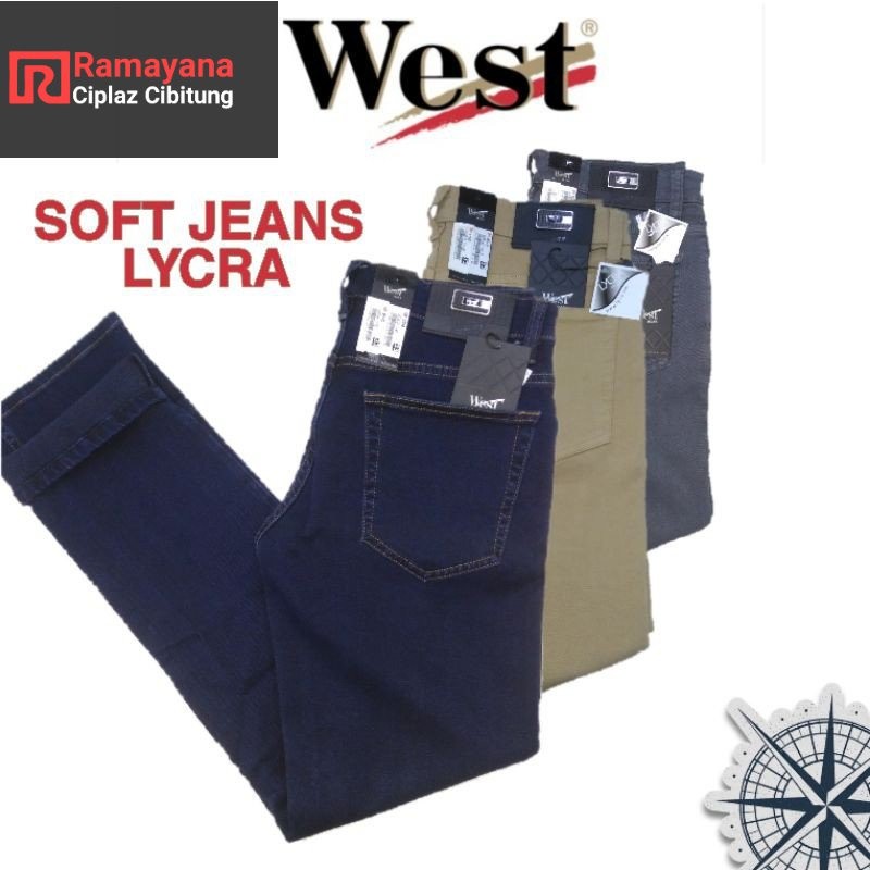 West Jeans Original Slimfit Pria / Celana Pria Soft Jeans