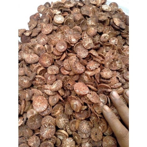 

buah pinang muda iris kering