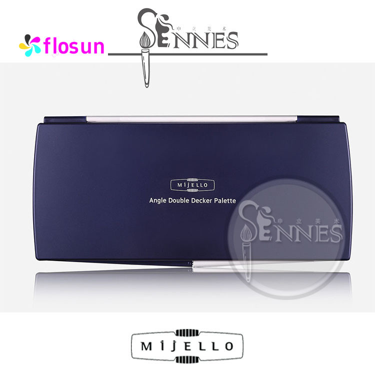 

MIJELLO 52-grids Angle Double-Layer Watercolor Palette - Convenient Mixing Box/Board, Easy to Clean, Portable and Lightweight