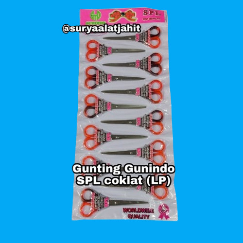 

LETERSHOP Gunting Gunindo (SPL) 15.5cm GA04 Coklat =Rp.7.000/1Pcs