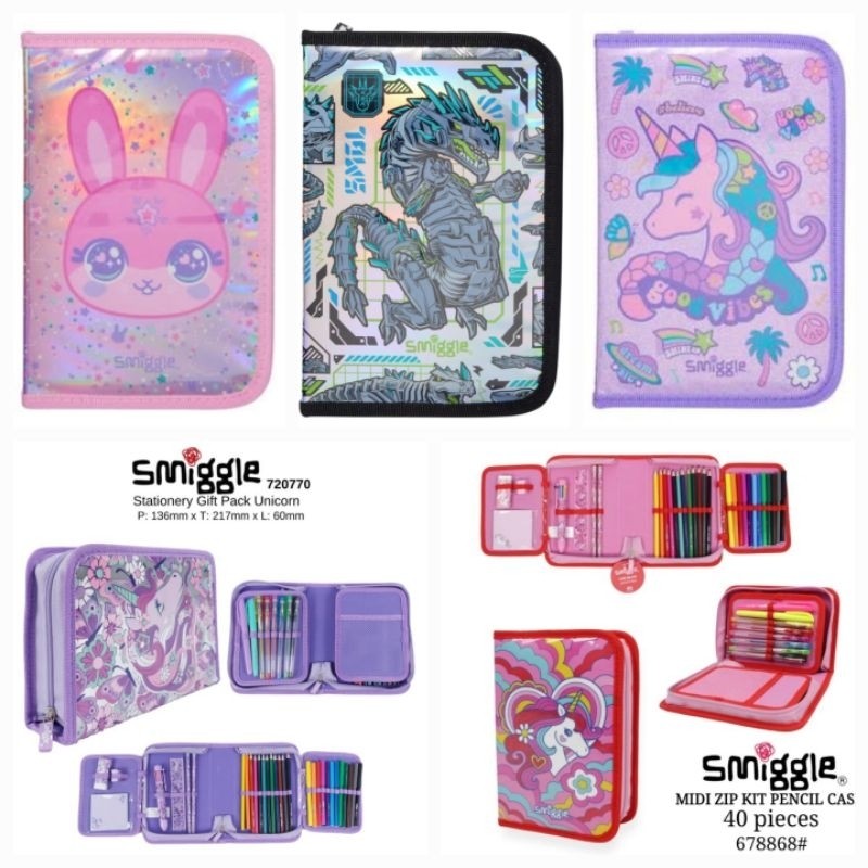 

WOLDANSHOP Smiggle Disney Marvel Avengers / Minecraft Zip It Stationery Kit Pencil Case set