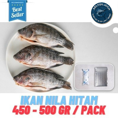 

Ikan Nila Hitam 450 - 500 Gr / Pack Fresh Frozen Seafood Daging Segar