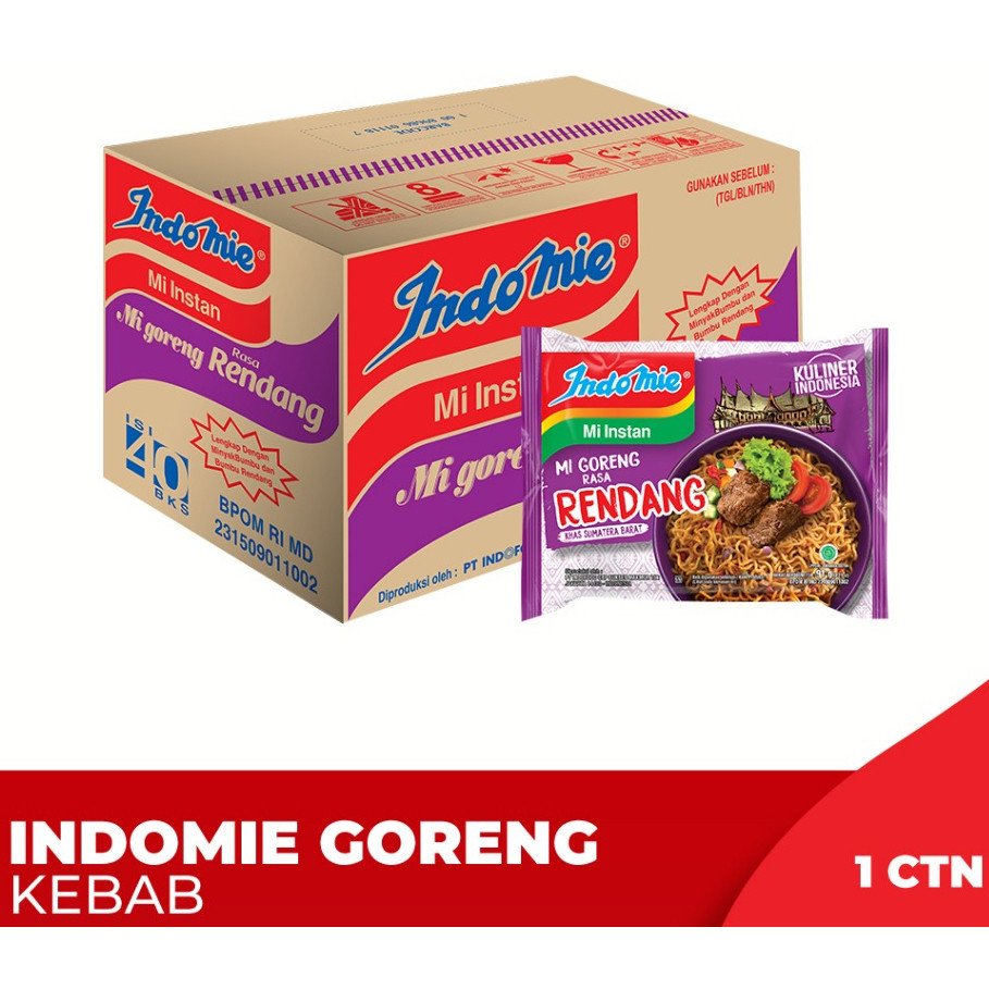 

1 Ctn - Indomie Goreng Rendang indofood