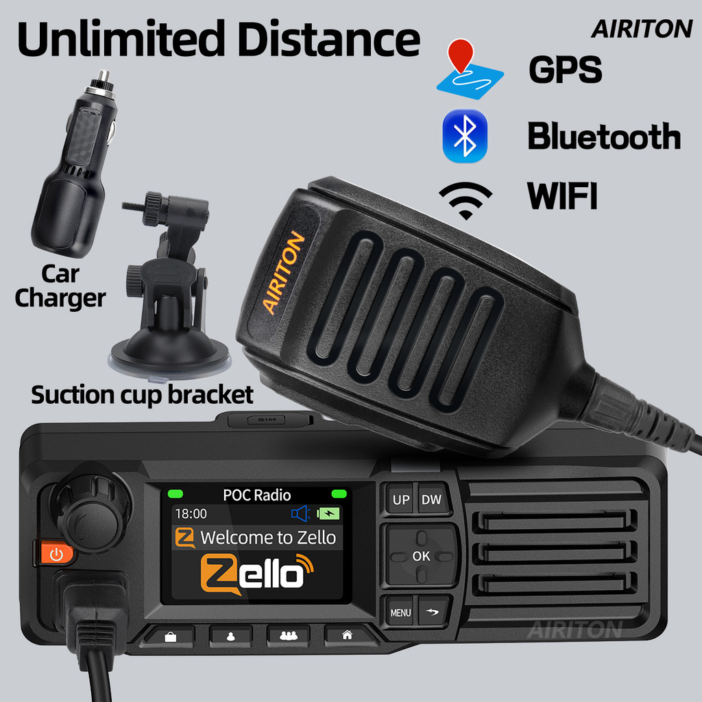 AIRITON AI-828 Mobile Network Car Zello Walkie Talkie Global POC Rao GPS Unlimited stance Bluetooth 