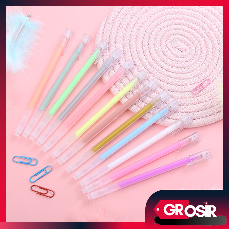 

Grosir - S5803 Pulpen Gel Warna / 1 Pcs Pena Gel Warna Warni / Pena Pulpen Gel / Pena Siswa Stabilo / Pena Stabilo Alat Tulis Siswa