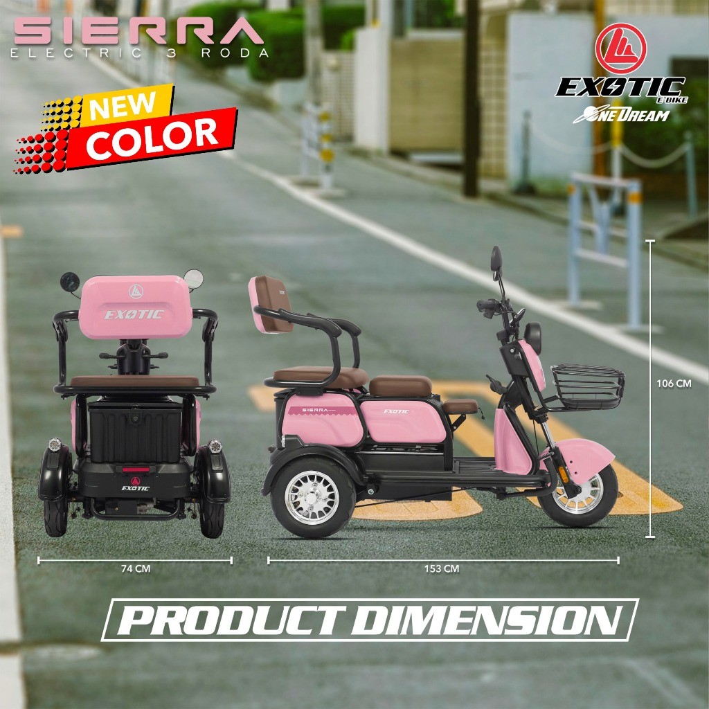 SIERRA RODA 3 Sepeda Listrik / Electrical Bike EXOTIC