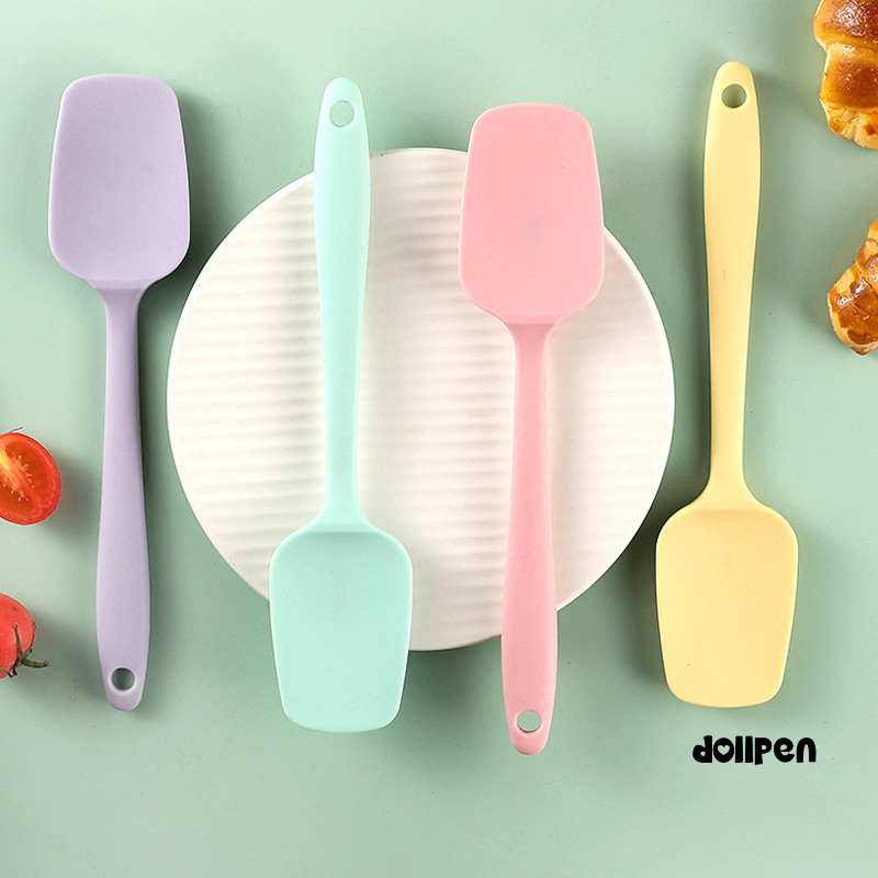 

Spatula Sendok Silikon 21CM SMALL Multifungsi Pengaduk Adonan Oseng Masakan Anti Leleh Food Grade /dollpen