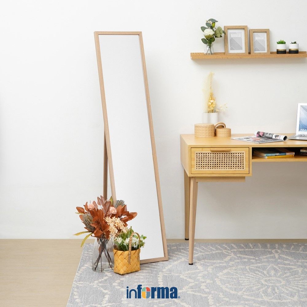 Informa 33x5x150 cm Cermin Lantai Standing Mirror Cermin Panjang Cermin Berdiri Floor Mirror