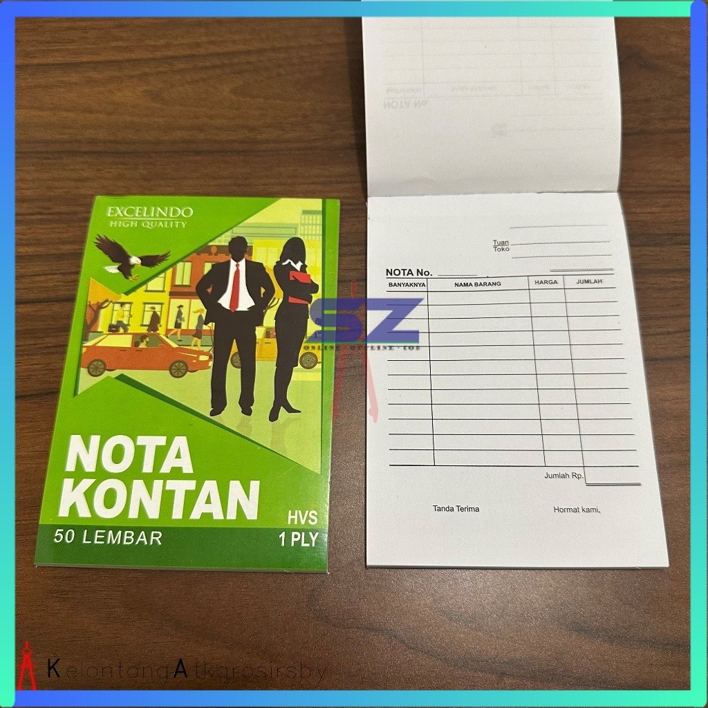 

BUKU NOTA KONTAN KECIL 1 PLY HVS / NOTA KONTAN 1 RANGKAP
