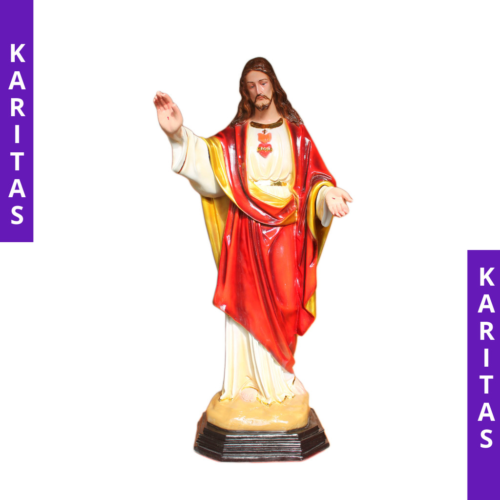 PATUNG YESUS 80 CM / PATUNG YESUS TANGAN TERBUKA UKURAN BESAR JUMBO