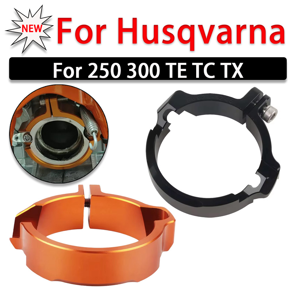 Exhaust Tip Muffler Pipe Clamp Flange Guard Protector For Husqvarna 250 300 TE TC TX 2017 - 2024 TE3