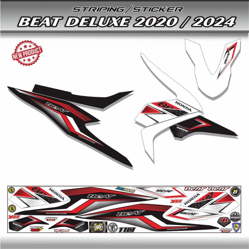 STRIPING BEAT DELUXE 2021 VARIASI STIKER MOTOR