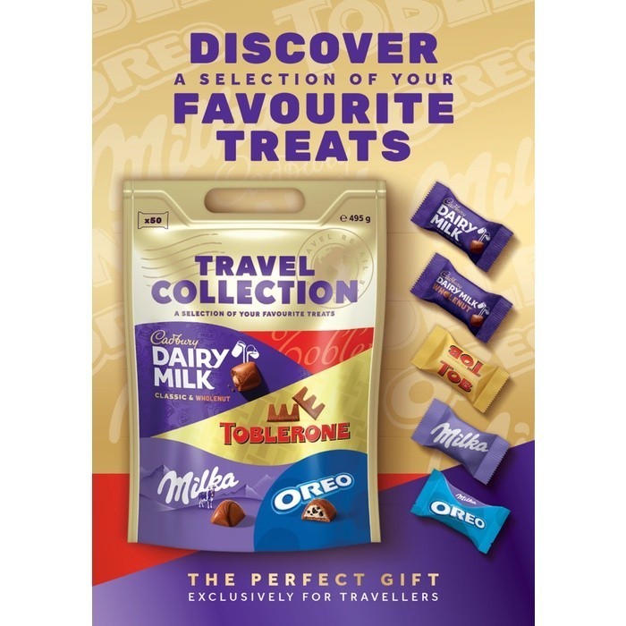 

CADBURY TOBLERONE MILKA OREO Travel Collection 495gram asal Eropa