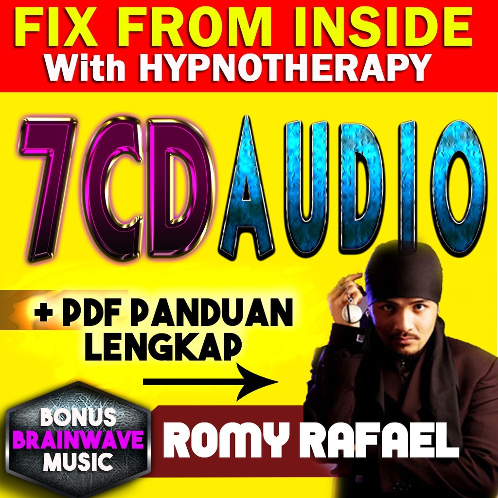 CD Audio Hypnotherapy Romy Rafael Terapi Psikologi Public Speaking 7CD + Bonus Dahsyat