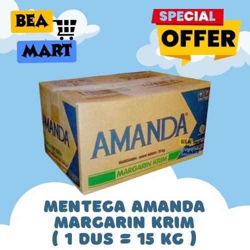 

[ INSTANT ONLY ] AMANDA Margarine Cream 15kg 1 Dus | Mentega Margarin Krim 1 Karton 15 kg Murah