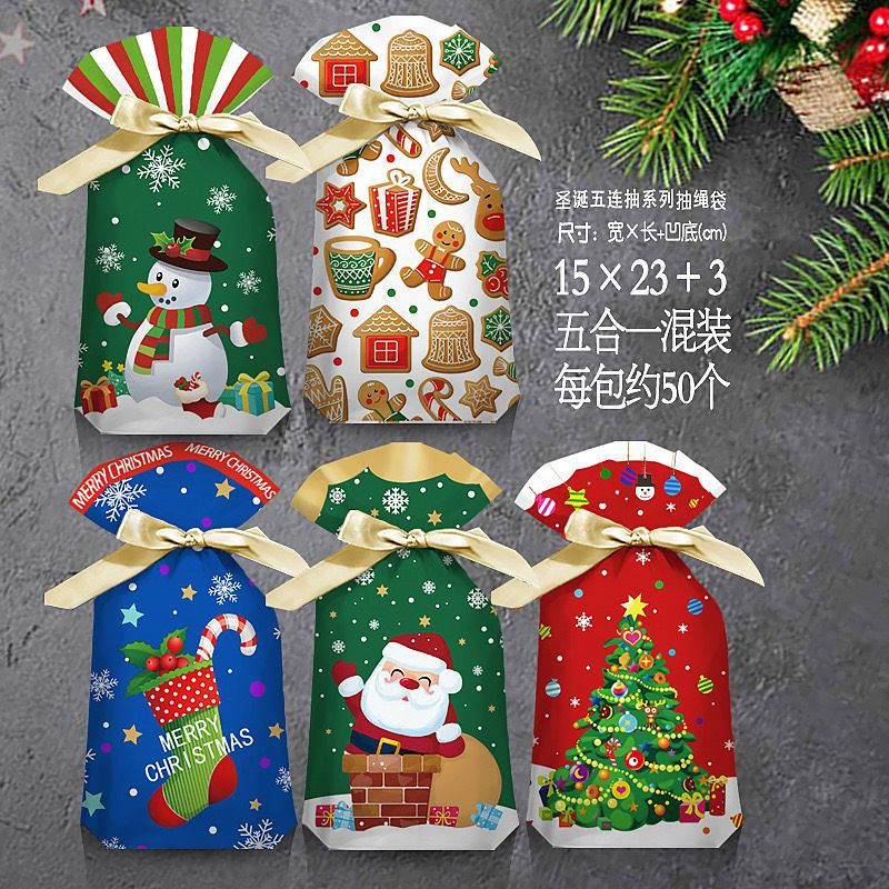 

Plastik Serut / Plastik Bingkisan / Goodie Bag / Bunny Bag Natal Christmas isi 10pcs