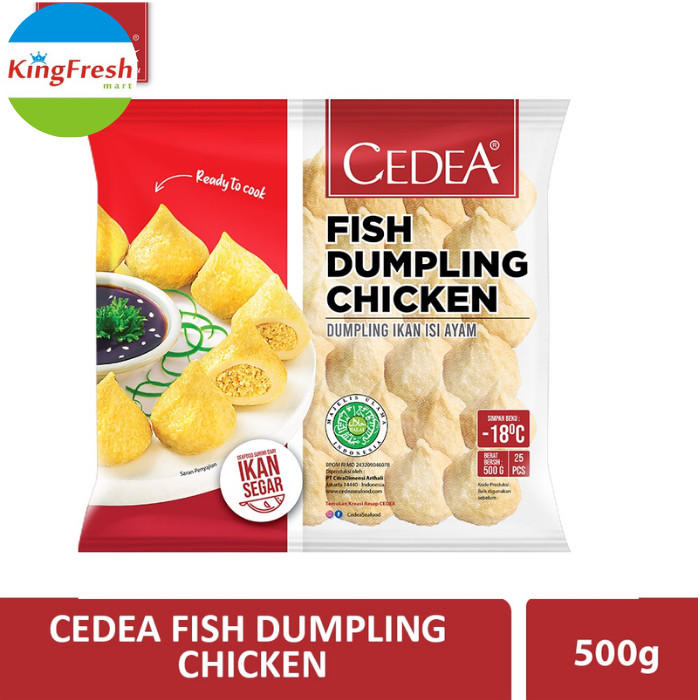 

(DERIFROZEN) Cedea Dumpling Ikan Isi Ayam dan Keju 500 gr
