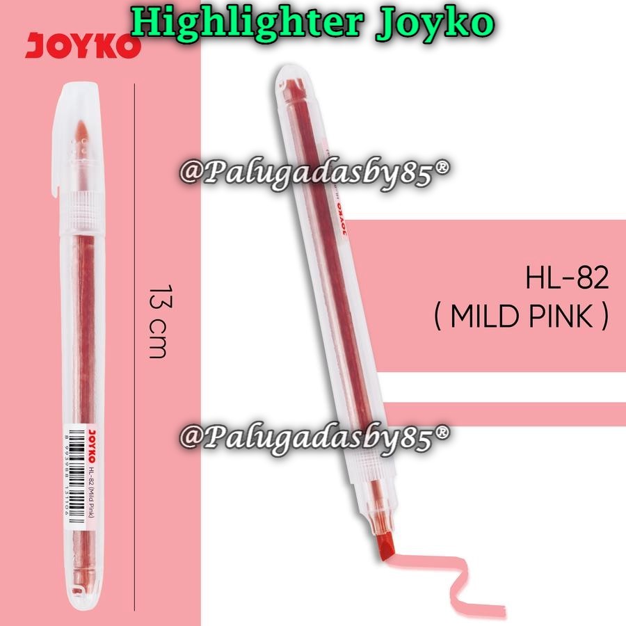 

(1 Biji) GROSIR Highlighter JOYKO HL-82 Mild Pink / Highlighter Penanda Berwarna Joyko HL-73 ~ 84